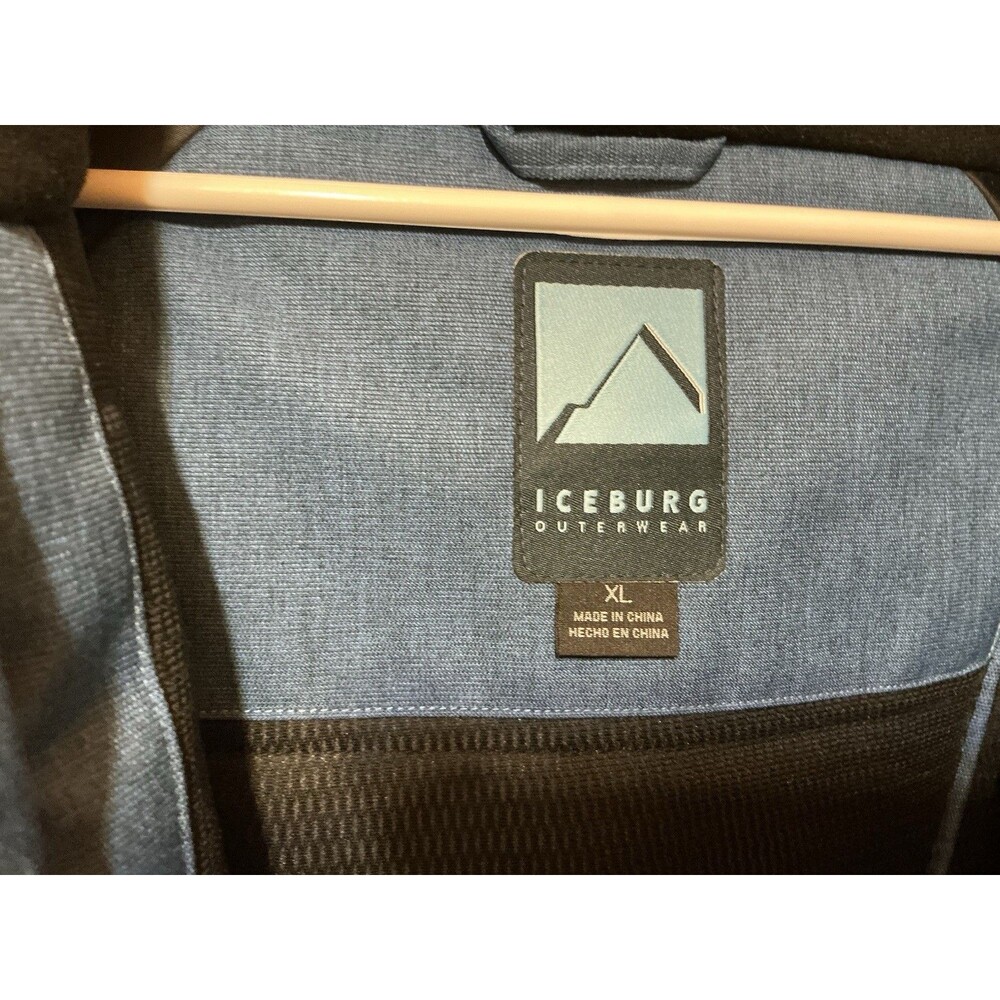 Iceburg Outerwear Men's Blue Winter Jacket Coat w/ Pockets, Powder Skirt Size XL - Picture 2 of 8